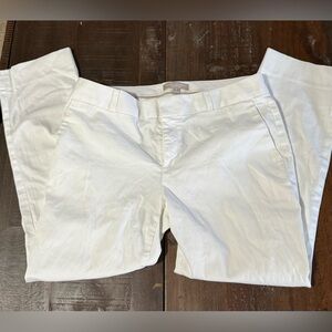 Banana Republic Hampton Fit White Pants Size 8 EUC